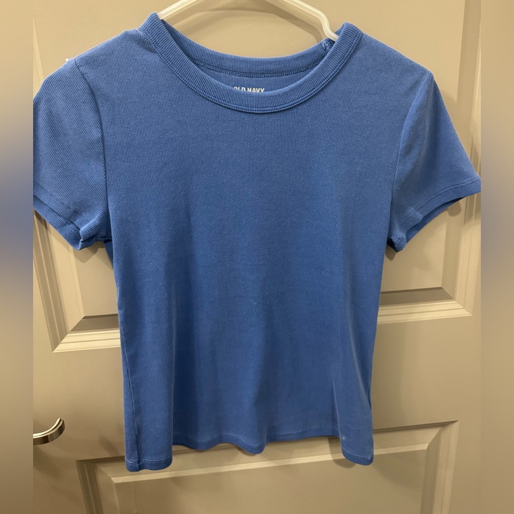 Old Navy Blue Ribbed T-Shirt
